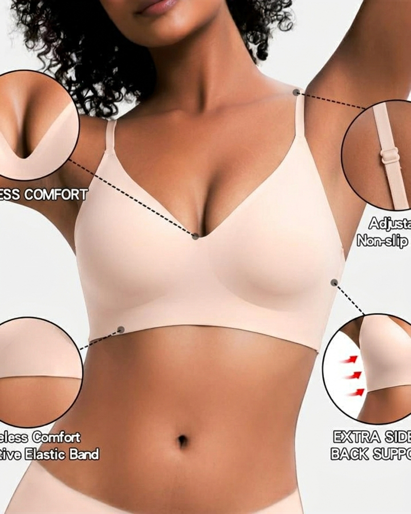 Curvefaja Comfort Fit Seamless Wireless Bra