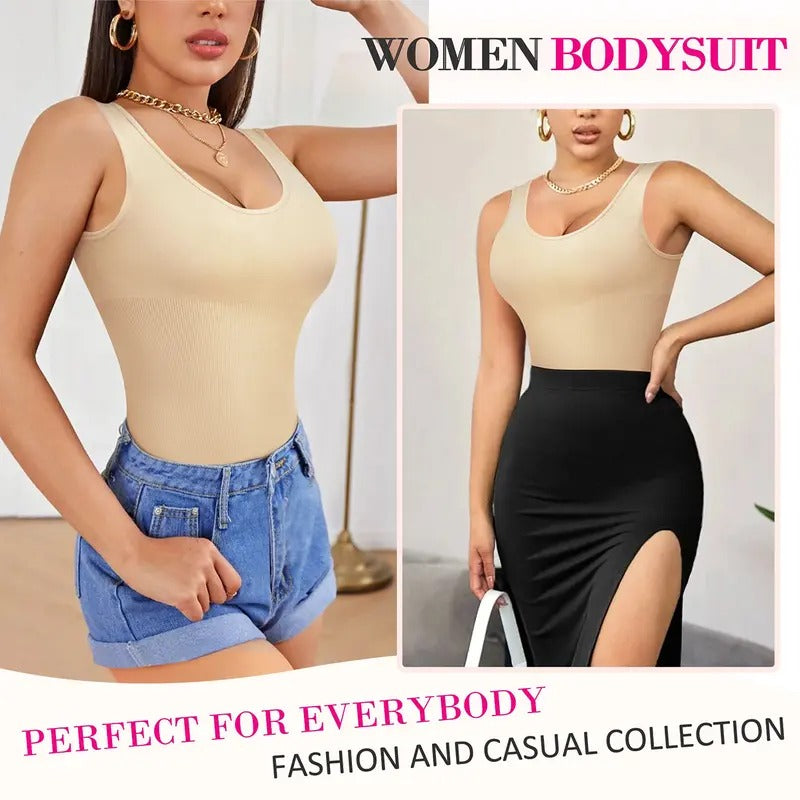 Curvefaja® Smoothing Seamless Tank Top Bodysuit Tummy Control Shapewear