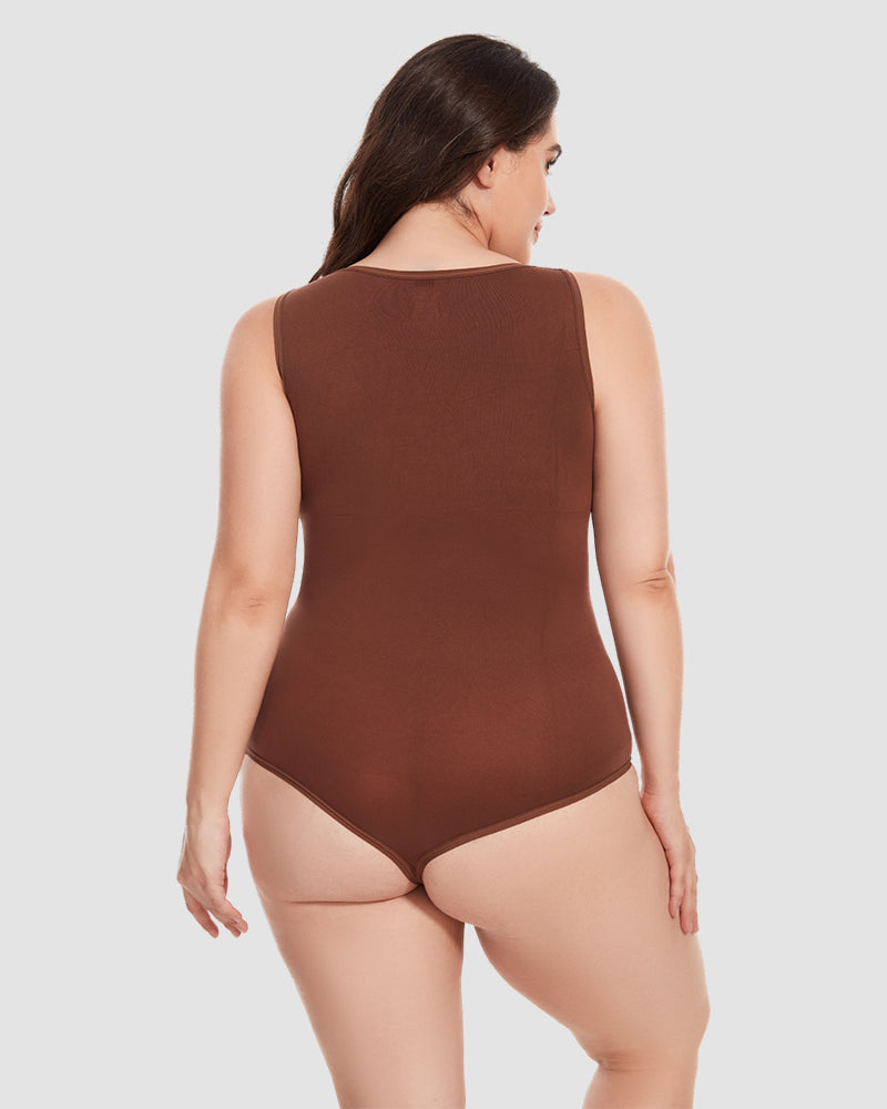 Curvefaja® Crew Neck Sleeveless Sculpting Bodysuit Shapewear
