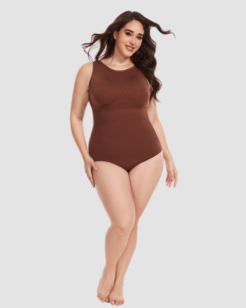 Curvefaja® Crew Neck Sleeveless Sculpting Bodysuit Shapewear