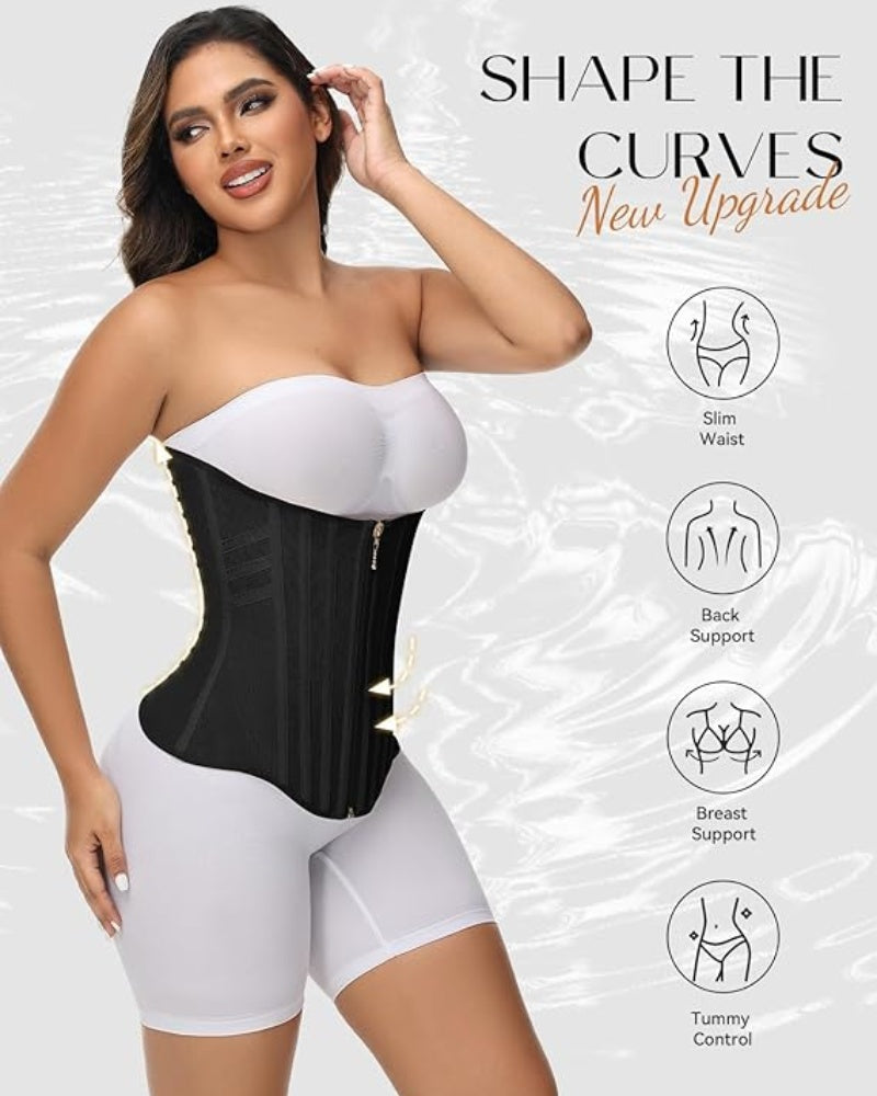 Curvefaja® Curved Boned Waist Trainer High Compression Tiny Waist Corset