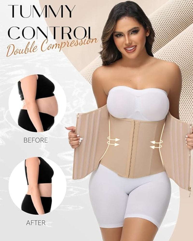 Curvefaja® Curved Boned Waist Trainer High Compression Tiny Waist Corset