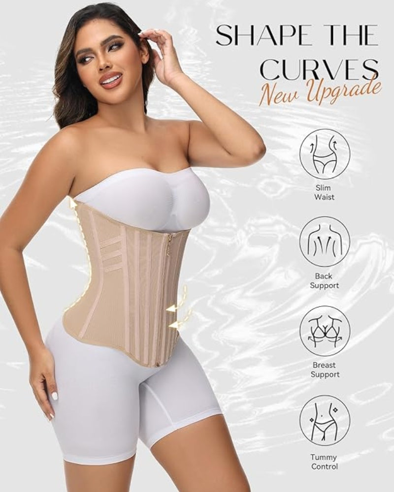Curvefaja® Curved Boned Waist Trainer High Compression Tiny Waist Corset