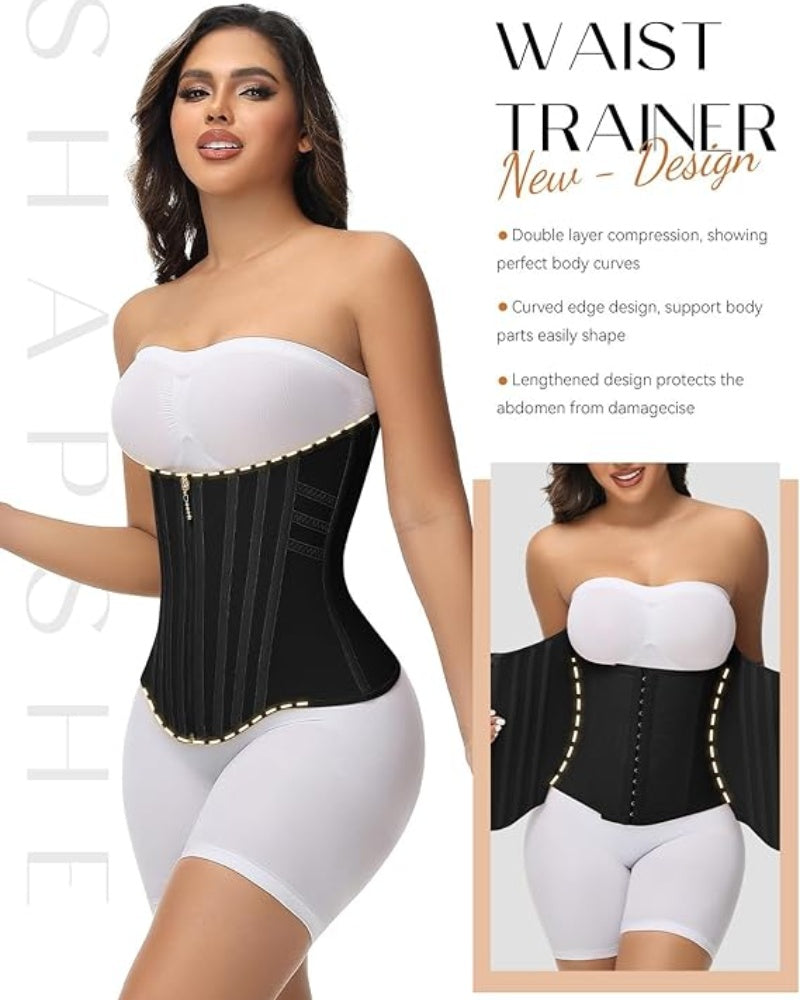 Curvefaja® Curved Boned Waist Trainer High Compression Tiny Waist Corset