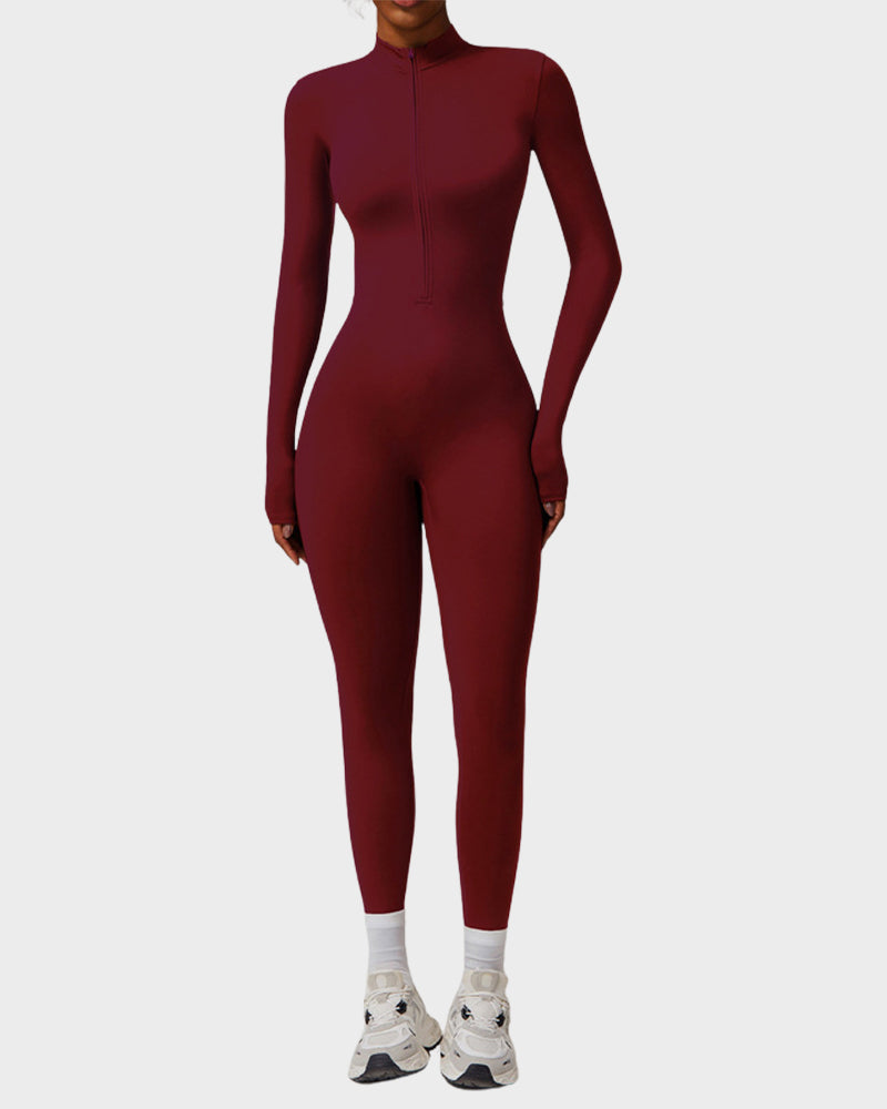 Fleece Slim-Fit Winter Training Jumpsuit