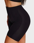 High-Waist Zip-Up Shaping Shorts