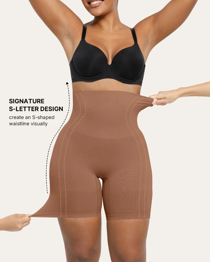 Curvefaja Shapewear Tummy Control Shorts for Women Seamless High Waisted Body Shaper Thigh Slimming Underwear Girdle