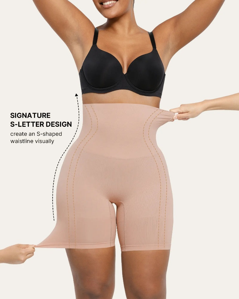 Curvefaja Shapewear Tummy Control Shorts for Women Seamless High Waisted Body Shaper Thigh Slimming Underwear Girdle