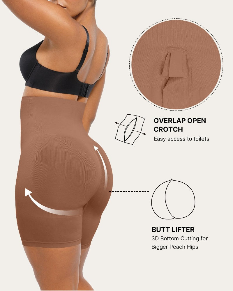 Curvefaja Shapewear Tummy Control Shorts for Women Seamless High Waisted Body Shaper Thigh Slimming Underwear Girdle