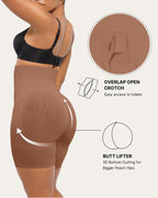 Curvefaja Shapewear Tummy Control Shorts for Women Seamless High Waisted Body Shaper Thigh Slimming Underwear Girdle