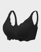 Curvefaja Soft Full Coverage Scalloped Wireless Jelly Bra