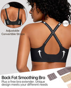 Curvefaja Soft Full Coverage Scalloped Wireless Jelly Bra