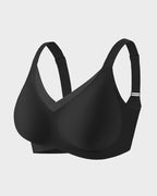 Curvefaja Womens Wireless Bras V Mesh Comfortable Bralette Supportive