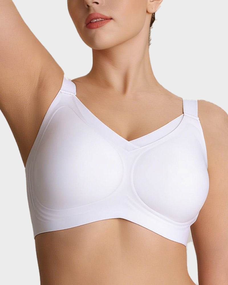 Curvefaja Womens Wireless Bras V Mesh Comfortable Bralette Supportive