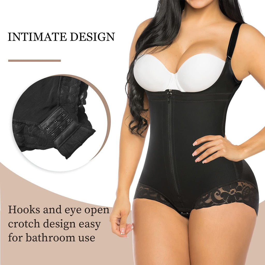 Curvefaja® Shapewear for Women Tummy Control Fajas Colombianas Open Bust Body Shaper Slimmer Bodysuit