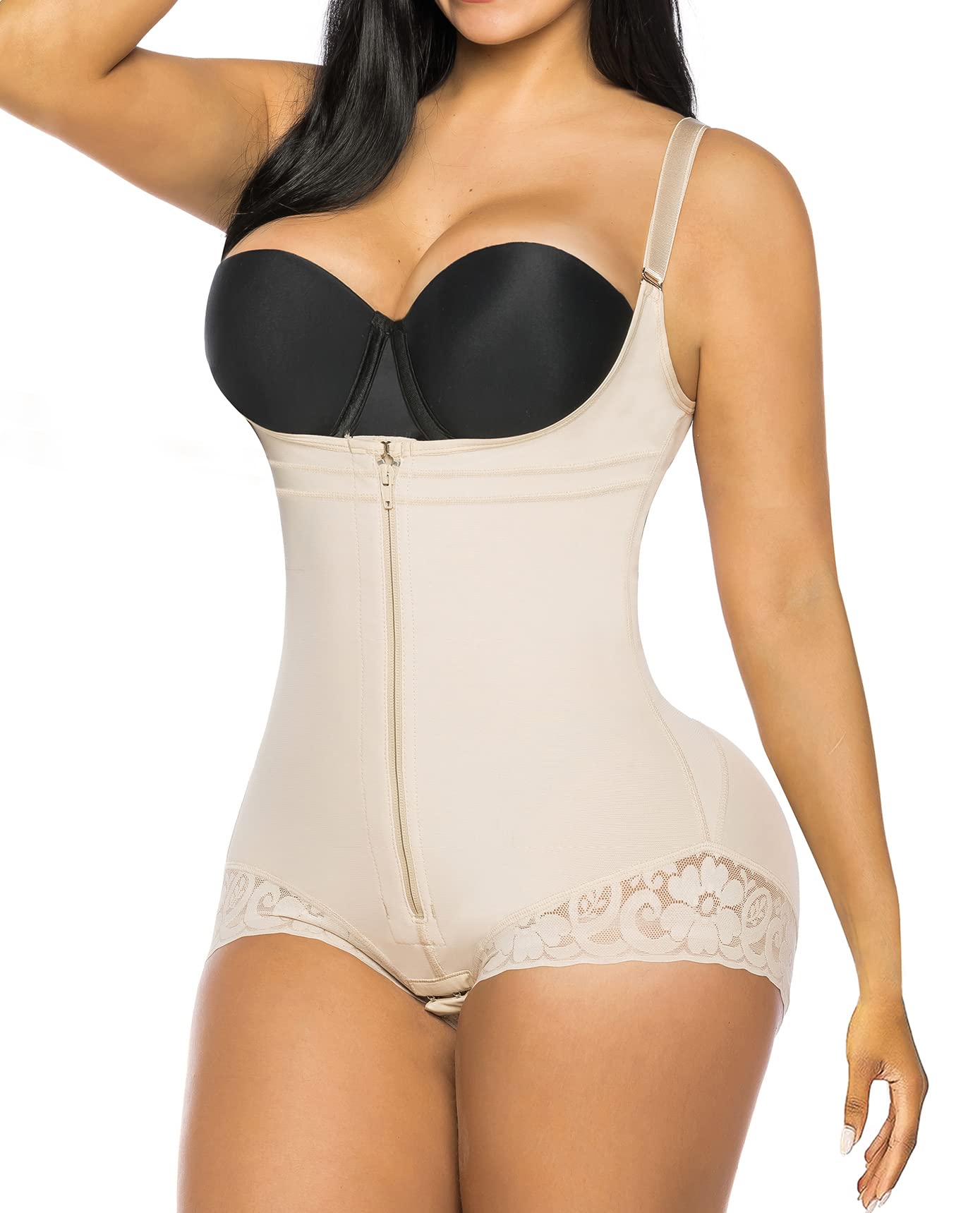 Curvefaja® Shapewear for Women Tummy Control Fajas Colombianas Open Bust Body Shaper Slimmer Bodysuit