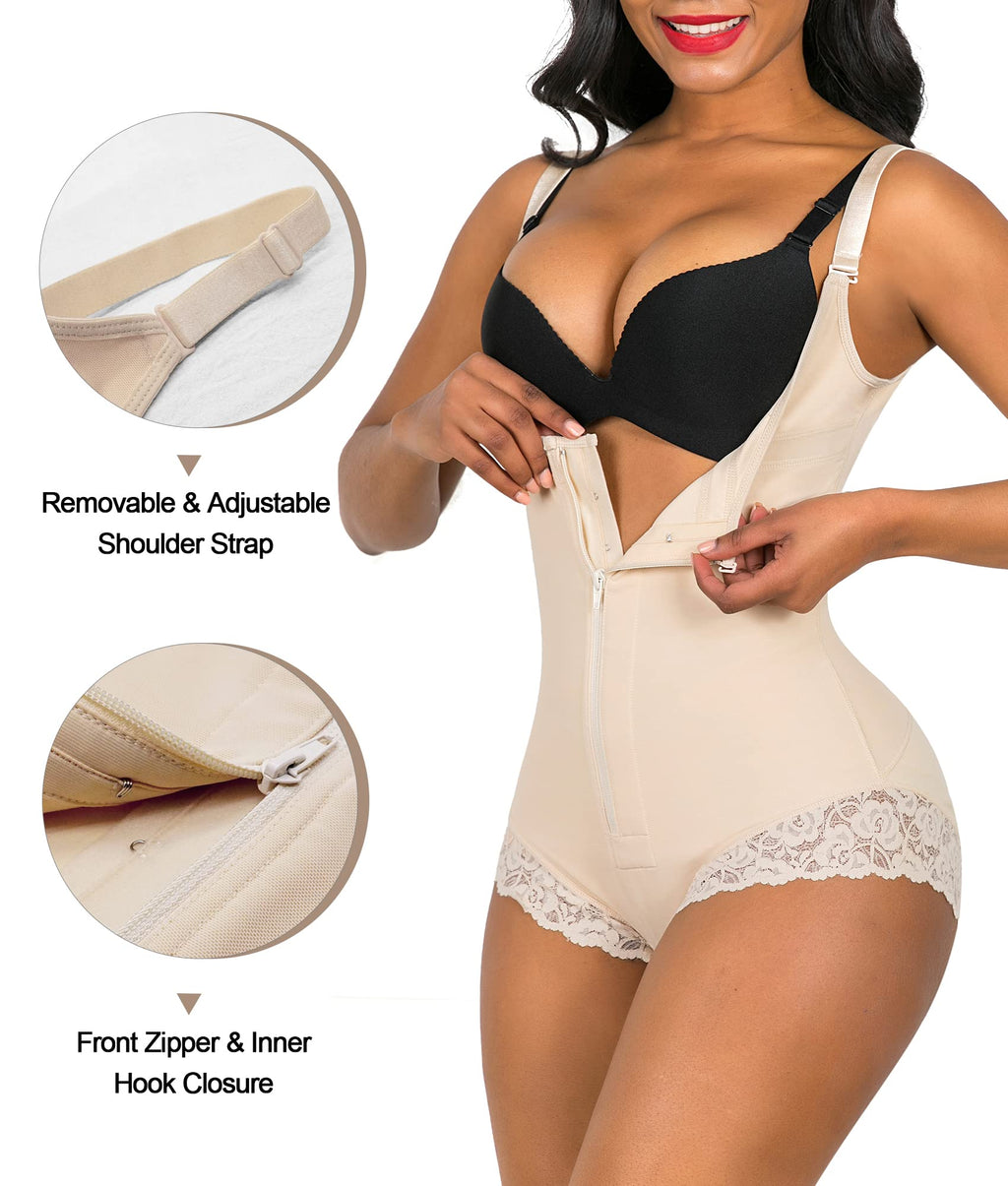 Curvefaja® Shapewear for Women Tummy Control Fajas Colombianas Open Bust Body Shaper Slimmer Bodysuit