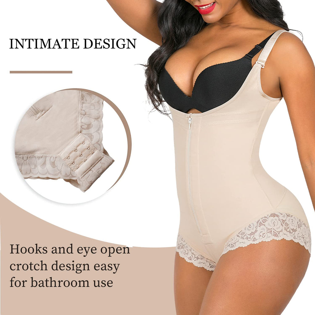Curvefaja® Shapewear for Women Tummy Control Fajas Colombianas Open Bust Body Shaper Slimmer Bodysuit