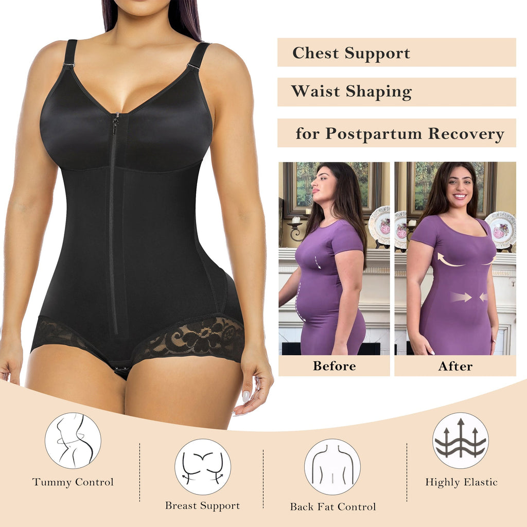 Curvefaja Fajas Colombianas Moldeadoras Postpartum Tummy Control Shapewear for Women Body Shaper Girdles Compression Garment