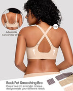 Curvefaja Soft Full Coverage Scalloped Wireless Jelly Bra