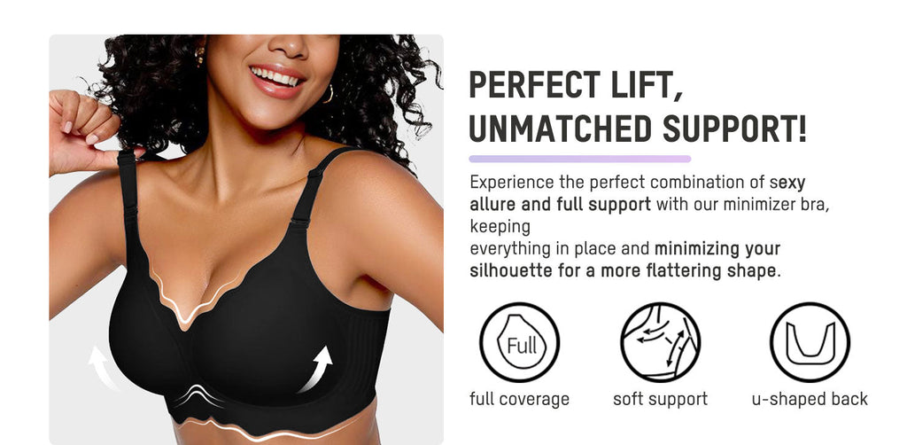 Curvefaja Soft Full Coverage Scalloped Wireless Jelly Bra