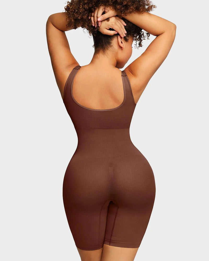 Curvefaja® Seamless Sculpting Mid Thigh Bodysuit Shaper